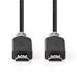 Premium High Speed HDMI Kaapeli Ethernet | HDMI liitin | HDMI liitin | 4K@60Hz | 18 Gbps | 5.00 m | Pyöreä | PVC | Antrasiitti | Laatikko - HDMI-kaapelit - 5412810313624 - 10