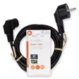 Sähköjohto | Suko Uros | IEC-320-C13 | Kulma | Kulma | Niklattu | 2.00 m | Pyöreä | PVC | Musta | Label - Virtakaapelit ja liittimet - 5412810425044 - 66