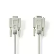 Sarjakaapeli | D-SUB 9-Pin Uros | D-SUB 9-Pin naaras | Niklattu | 5.00 m | Pyöreä | PVC | Valkea | Label - Tietokone ja verkko - 5412810421114 - 1