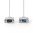 Sarjakaapeli | D-SUB 9-Pin Uros | D-SUB 9-Pin naaras | Niklattu | 5.00 m | Pyöreä | PVC | Valkea | Label - Tietokone ja verkko - 5412810421114 - 10