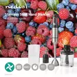 Sauvasekoitin | 800 W | Nopeusasetukset: Säädettävä nopeus | Chopper | Alumiini / Musta - Tehosekoittimet ja vatkaimet - 5412810330454 - 5