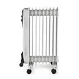Siirrettävä Öljylämmitin | 800 / 1200 / 2000 W | 9 Lamellia | Säädettävä termostaatti | 3 Lämpöasetusta | Kaatumissuoja | Valkoinen - Lämmitys - 5412810405084 - 15