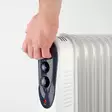 Siirrettävä Öljylämmitin | 800 / 1200 / 2000 W | 9 Lamellia | Säädettävä termostaatti | 3 Lämpöasetusta | Kaatumissuoja | Valkoinen - Lämmitys - 5412810405084 - 48