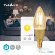 SmartLife LED Filamenttilamppu | E14 | 470 lm | 4.90 W | Lämmin Valkoinen | 1800 - 3000 K | Lasi | Android / IOS | Kynttilä | 1 kpl - Valonlähteet - 5412810335664 - 5