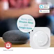 SmartLife Liiketunnistin | Tunnistin | Zigbee 3.0 | Paristokäyttöinen / USB Virta | Tunnistuskulma: 100 ° | Tunnistusalue: 7 m | Maks. akunkesto: 24 Kuukautta | Valkoinen - Hälyttimet ja anturit - 5412810408894 - 51