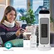 SmartLife keraaminen PTC-tuuletinlämmitin | 2000 W | 2 Lämpöasetusta | Oskillaatio | Näyttö | 10 - 49 °C | Android / IOS | Valkoinen - Lämmitys - 5412810443154 - 5