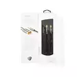 Stereoäänikaapeli | 3.5 mm uros | 2x RCA uros | Kullattu | 5.00 m | Pyöreä | Gun Metal Harmaa | Laatikko kannella ja ikkunalla - Audiokaapelit - 5412810318674 - 67