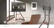 TV Lattiajalusta | 37 - 75 " | Maksimi tuettu näytön paino: 40 kg | Bauhaus Design | Säädettävät kiinteät korkeuspisteet | MDF / Teräs | Musta / Ruskea - TV telineet - 5412810450534 - 90