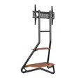 TV Lattiajalusta | 37 - 75 " | Maksimi tuettu näytön paino: 40 kg | Bauhaus Design | Säädettävät kiinteät korkeuspisteet | MDF / Teräs | Musta / Ruskea - TV telineet - 5412810450534 - 20