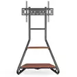 TV Lattiajalusta | 37 - 75 " | Maksimi tuettu näytön paino: 40 kg | Bauhaus Design | Säädettävät kiinteät korkeuspisteet | MDF / Teräs | Musta / Ruskea - TV telineet - 5412810450534 - 10