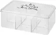 Teelaatikko läpinäkyvä 21x15x9cm - Eväsrasiat ja ruoansäilytysastiat - 8719202385144 - 1