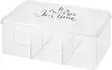 Teelaatikko läpinäkyvä 21x15x9cm - Eväsrasiat ja ruoansäilytysastiat - 8719202385144 - 2