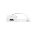 USB-C Sovitin | USB 3.2 Gen 1 | USB-C Uros | HDMI Ulostulo | 4K@30Hz | 0.20 m | Pyöreä | Niklattu | PVC | Valkoinen | Laatikko - Tietokone ja verkko - 5412810319824 - 10