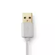 USB kaapeli | USB 2.0 | USB-A Uros | USB-C Uros | 15 W | 480 Mbps | Kullattu | 2.00 m | Pyöreä | Nailon / Punottu | Alumiini | Laatikko kannella ja ikkunalla - Tietokone ja verkko - 5412810262694 - 47