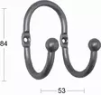 Vaatekoukku Habo Trendline TL3 - Koukut ja ripustimet - 641-5075-84 - 1