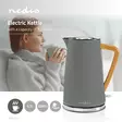 Vedenkeitin | 1.7 l | Soft-Touch | Harmaa | Pyörivä 360 astetta | Piilotettu lämmityselementti | Strix® ohjain | Tyhjäksi kiehumisen suoja - Kahvinkeittimet ja vedenkeittimet - 5412810273744 - 5