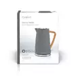 Vedenkeitin | 1.7 l | Soft-Touch | Harmaa | Pyörivä 360 astetta | Piilotettu lämmityselementti | Strix® ohjain | Tyhjäksi kiehumisen suoja - Kahvinkeittimet ja vedenkeittimet - 5412810273744 - 66