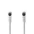 Koaksiaalikaapeli | IEC (Coax) Uros | IEC (Coax) Naaras | Niklattu | 120 dB | 75 Ohm | Nelinkertainen suojaus | 10.0 m | Pyöreä | PVC | Valkoinen | Label - Antennikaapelit - 5412810425884 - 10