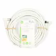 Koaksiaalikaapeli | IEC (Coax) Uros | IEC (Coax) Naaras | Niklattu | 120 dB | 75 Ohm | Nelinkertainen suojaus | 10.0 m | Pyöreä | PVC | Valkoinen | Label - Antennikaapelit - 5412810425884 - 66