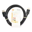 DisplayPort kaapeli | DisplayPort uros | DisplayPort uros | 8K@60Hz | Kullattu | 2.00 m | Pyöreä | PVC | Musta | Label - Tietokone ja verkko - 5412810443284 - 66