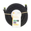 CAT7 verkkokaapeli | S/FTP | RJ45 uros | RJ45 uros | 15.0 m | Snagless | Pyöreä | LSZH | Musta | Label - Tietokone ja verkko - 5412810452804 - 66