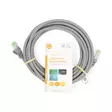 Cat 8.1 verkkokaapeli | S/FTP | RJ45 uros | RJ45 uros | 5.00 m | Pyöreä | LSZH | Harmaa | Label - Tietokone ja verkko - 5412810452934 - 66