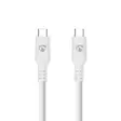 USB kaapeli | USB 3.2 Gen 1 | USB-C Uros | USB-C Uros | 60 W | 4K@60Hz | 5 Gbps | Niklattu | 3.00 m | Pyöreä | PVC | Valkoinen | Laatikko - Nedis tuotteet - 5412810481354 - 1