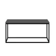 Anthrasiitti Sohvapöytä - 100% Melamiinipinnoitettu Lastulevy, Metallirunko, 90x42x90 cm, Tyylikäs ja Kestävä - Sohvapöydät - 8683742465614 - 5