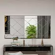 Argyle Peili 60x120 cm - Valkoinen MDF, Ekologinen Flotal-E, Seinään Kiinnitettävä, Tyylikäs ja Kestävä - Peilit - 8683743822744 - 4