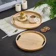 Bambutarjotinsetti (2 kpl) - Monivärinen, 100% Bambu, Koko: 35x35x2 cm & 30x30x2 cm, Ei Astianpesukone- tai Mikroaaltouunikelpoinen - Tarjoiluastiat - 8684283915354 - 2