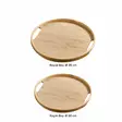 Bambutarjotinsetti (2 kpl) - Monivärinen, 100% Bambu, Koko: 35x35x2 cm & 30x30x2 cm, Ei Astianpesukone- tai Mikroaaltouunikelpoinen - Tarjoiluastiat - 8684283915354 - 1