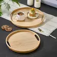 Bambutarjotinsetti (2 kpl) - Monivärinen, 100% Bambu, Koko: 35x35x2 cm & 30x30x2 cm, Ei Astianpesukone- tai Mikroaaltouunikelpoinen - Tarjoiluastiat - 8684283915354 - 3