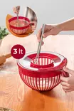 Blenderin Kansi - Punainen, 100% Muovia, 3L, BPA-vapaa, Ei Astianpesukone- tai Mikroaaltouuniturvallinen - Keittiötyövälineet - 8683342792264 - 2