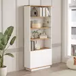 Kirjahylly, atlantin valkoinen mänty, 75cm leveä, 168,3cm korkea, kestävä - Kirjahyllyt - 8683742495864 - 1