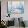 Claude Monet - Sisustustaulu: Givernyn Sisäänkäynti Lumessa, 70x100 cm, Monivärinen, 100% Kangas, Mäntykehys - Taulut ja kehykset - 8683342782104 - 2