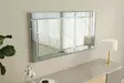 Ekologinen Flotal-E Peili, Fume Valkoinen, 100% MDF, 60x120x2,2 cm, Kiinnitettävä Seinäpeili, Tyylikäs Sisustuselementti - Peilit - 8684282667384 - 3