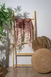 Fouta Rantapyyhe, Kylpyhuone, Laattapunainen, 60% Puuvilla 40% Polyesteri, 90x170 cm, Konepestävä 30 °C, 180 g/m² - Pyyhkeet ja kylpytakit - 8684283208074 - 1