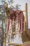 Fouta Rantapyyhe, Kylpyhuone, Laattapunainen, 60% Puuvilla 40% Polyesteri, 90x170 cm, Konepestävä 30 °C, 180 g/m² - Pyyhkeet ja kylpytakit - 8684283208074 - 2