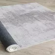 Harmaa Matto 80x150 cm - Konepestävä, Antibakteerinen, Liukumaton, 70% Puuvillaa, 30% Polyesteriä, 6 mm Paksuus - Pienet matot ja käytävämatot - 8683743507504 - 4