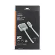 HDMI -kaapeli | HDMI liitin | DVI-D 24+1-Pin Uros | 2560x1600 | Kullattu | 2.00 m | Suora | Punottu | Hopea | Laatikko kannella ja ikkunalla - HDMI-kaapelit - 5412810333264 - 66
