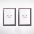 Hopea Valokuvakehys 2 kpl - 13x18 cm - 100% Muovi - Kestävä ja Tyylikäs Sisustuselementti - Helppo Puhdistaa - Taulut ja kehykset - 8683743537884 - 3