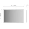 Innosanit 80x120 cm kylpyhuoneen LED-valopeili huurteenestolla - Kylpyhuonekalusteet - 6438014428024 - 5