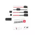 Innovatiivinen 2-napainen maailmanmatkasovitin, jossa on integroitu kaksois-USB-laturi (1x USB C & 1 x USB). -  - 19-19-7640326820864 - 45
