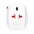 Innovatiivinen 2-napainen maailmanmatkasovitin, jossa on integroitu kaksois-USB-laturi (1x USB C & 1 x USB). -  - 19-19-7640326820864 - 46