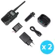 Kahden kannettavan radioaseman sarja PNI PMR R45 PRO 446MHz, 0,5W, 99CH ohjelmoitava, 16 PMR, VOX, TOT, BCL, Scan, Roger Beep - PNI tuotteet - 5949066542664 - 6