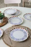 Kakkuottimet 6-osainen Setti - 100% Keraaminen Kivitavara, Matta Valkoinen, Antibakteerinen, Ekologinen, 22 cm - Tarjoiluastiat - 8684282802334 - 4