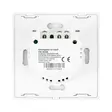 Kaksoiskytkin PNI SH202 -lasikosketuksella, valkoinen LED-merkkivalolla - Kytkimet - 5949066518744 - 5