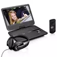 Kannettava 10" DVD-soitin USB:llä -kuulokkeet-ripustuskannatin Musta - Televisiot ja mediatoistimet - 8711902037934 - 54