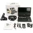 Kannettava 10" DVD-soitin USB:llä -kuulokkeet-ripustuskannatin Musta - Televisiot ja mediatoistimet - 8711902037934 - 75