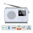 Kannettava DAB+ FM-radio Bluetooth®:lla 2,4" TFT-näyttö Valkoinen - Radiot ja MP3/4-soittimet - 8711902077534 - 1